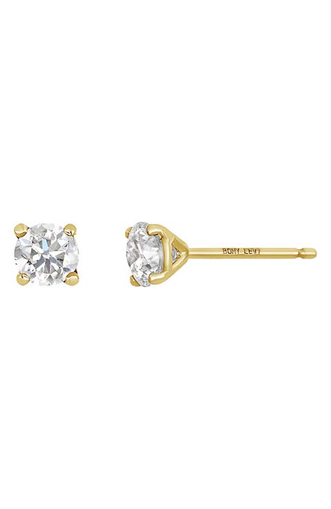 14K Gold Prong Diamond Stud Earrings - 1.00 ctw. (Nordstrom Exclusive)