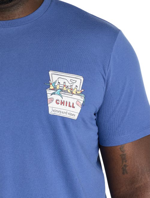 Vineyard Vines Big & Tall Chill Cooler Graphic Tee In Moonshine