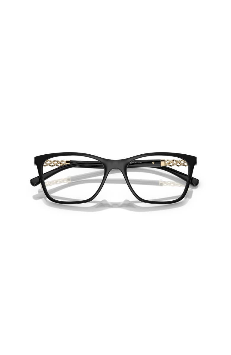 Vogue Eyewear 53mm Rectangle optical glasses, Alternate, color, Black