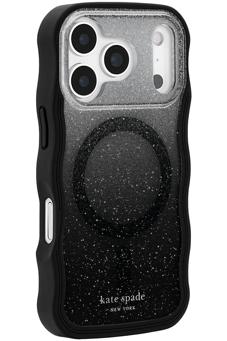 Wavy MagSafe Case for Apple iPhone 17 Pro, Alternate, color, BLACK