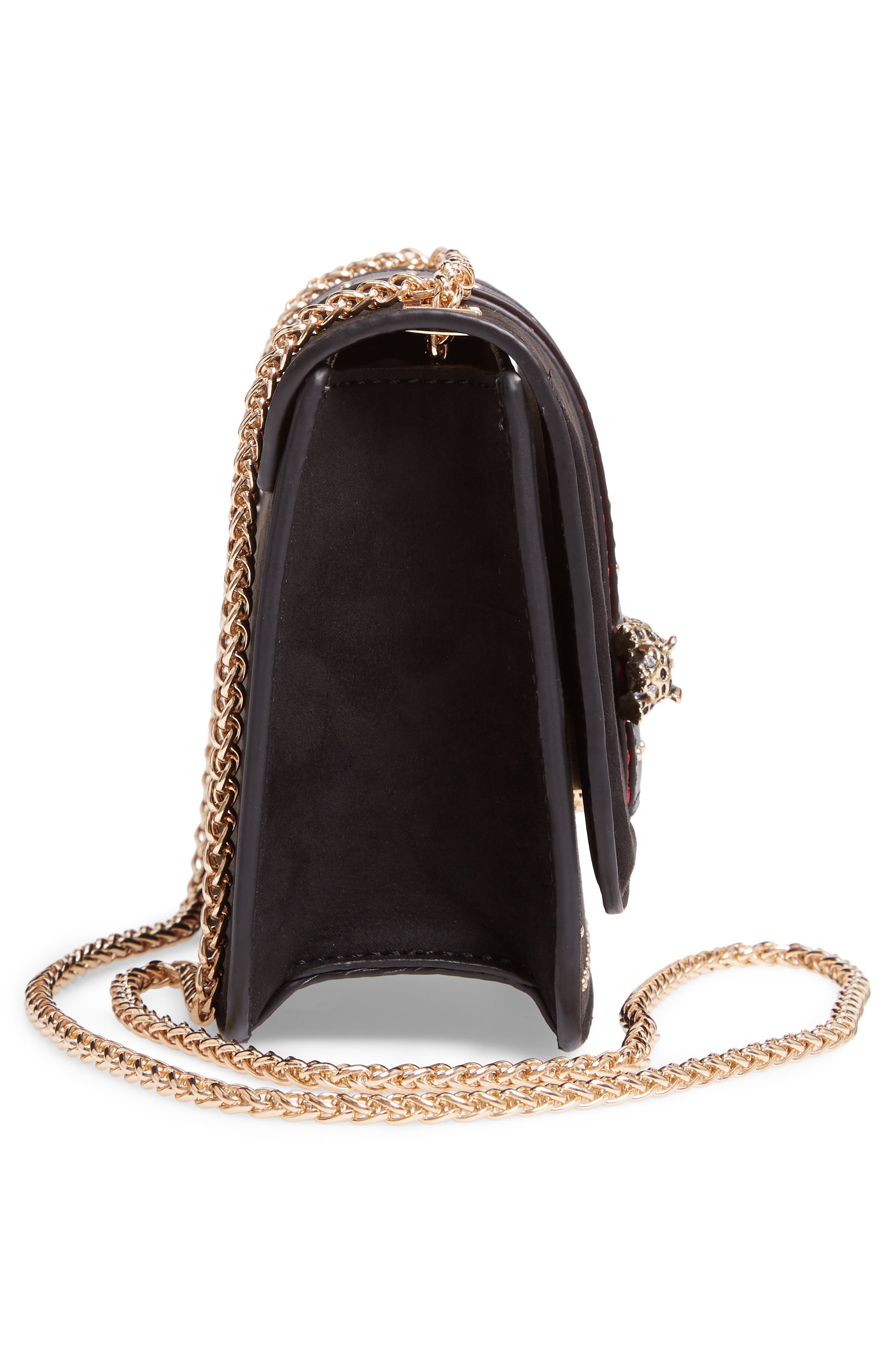 Panther Crossbody Bag, Alternate, color, BLACK