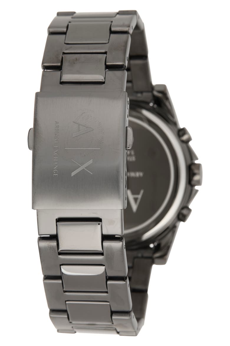 Men's Chronograph Bracelet Watch, 45mm, Alternate, color, GUNMETAL