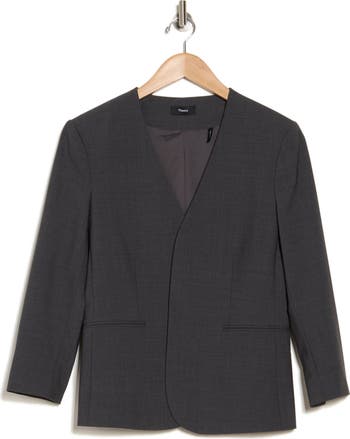 theory LINDRAYIA B STRETCH CANVAS ジャケット Theory Lindrayia Stretch Wool Blazer Jacket | Nordstromrack