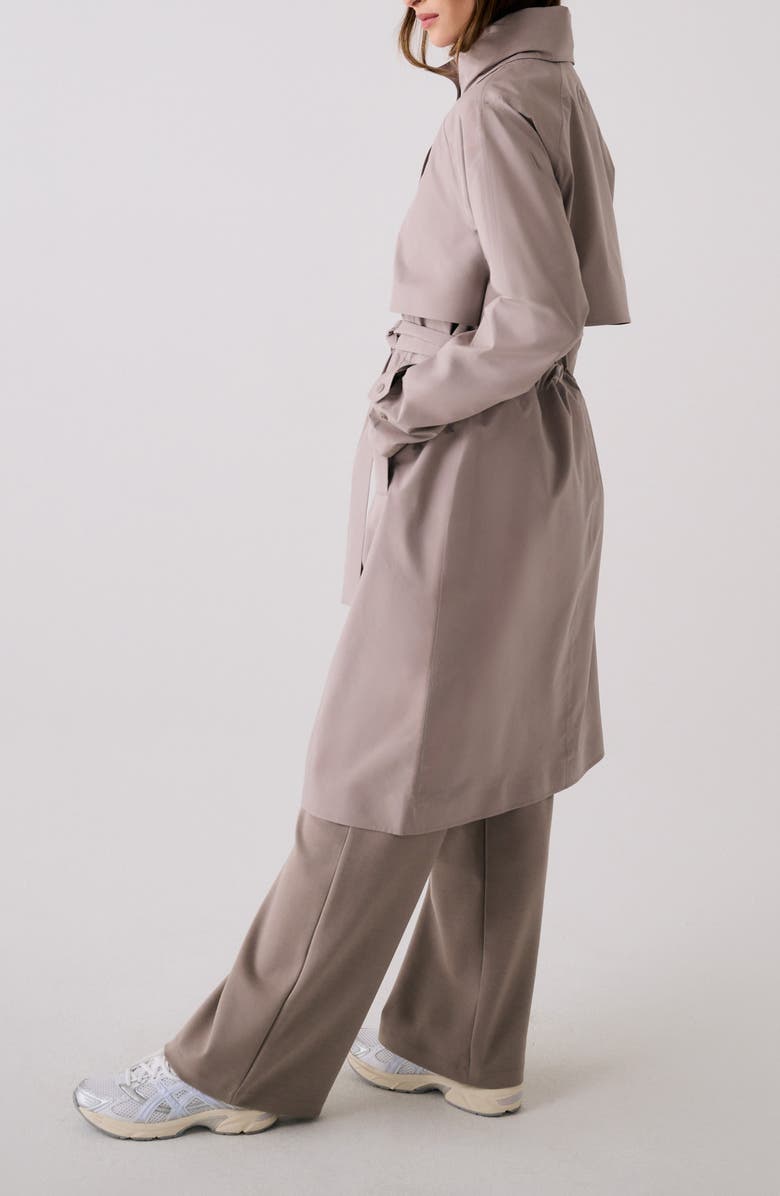 Lole Alizé Rain Trench Coat, Alternate, color, Pebble