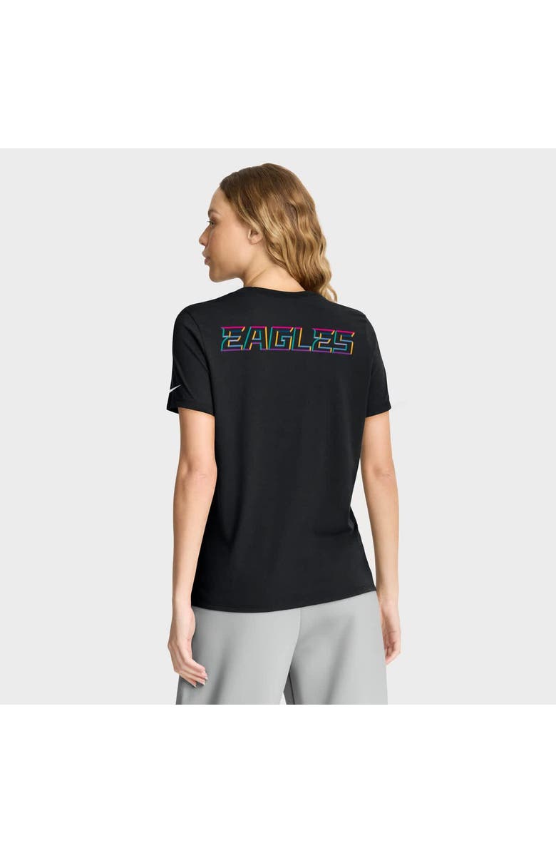 Nike Women's Nike Black Philadelphia Eagles 2025 NFL Crucial Catch Tri-Blend Dri-FIT T-Shirt, Alternate, color, Black