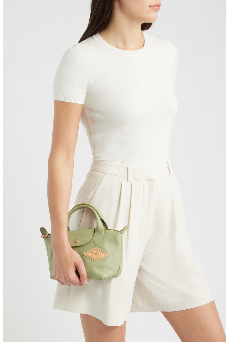 Extra Small Le Pliage Passport Xtra Handbag, Alternate, color, ALMOND GREEN