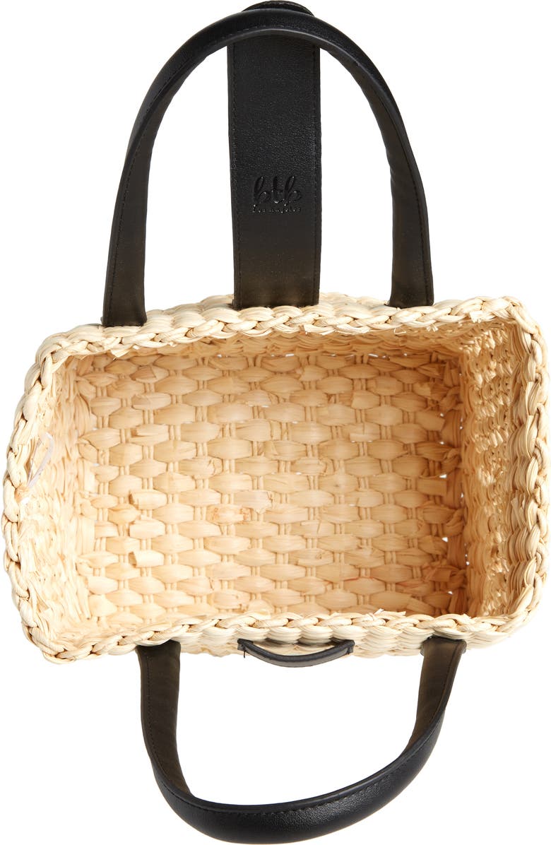 BTB Los Angeles Mini Jules Rattan Tote, Alternate, color,