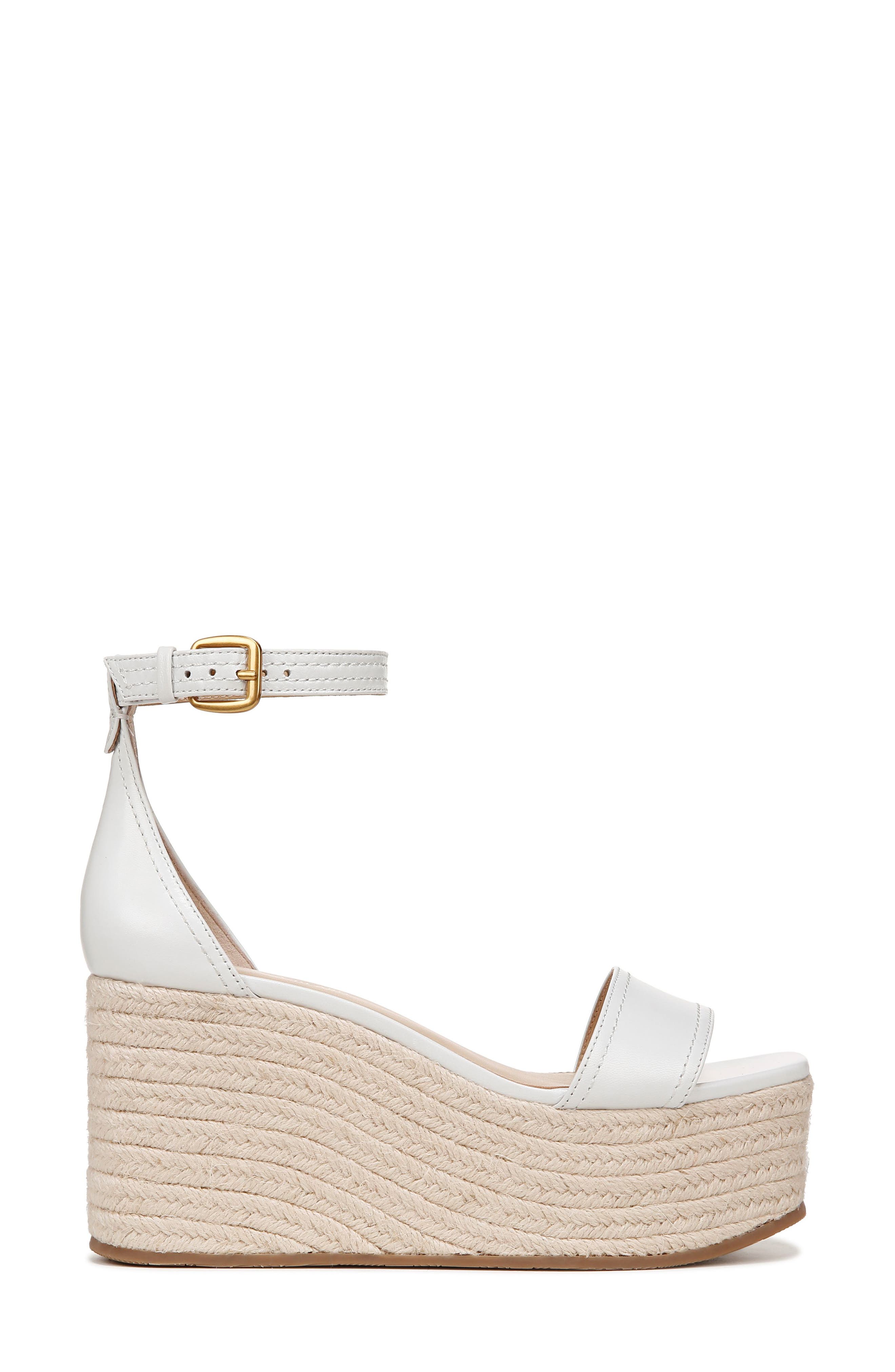 Veronica Beard Gianna Platform Wedge Sandal, Alternate, color, Coconut