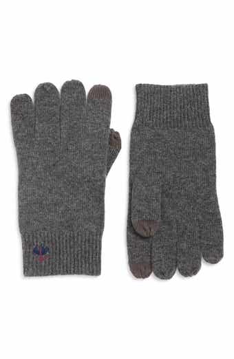 Brooks Brothers Wool Blend Rib Knit Gloves