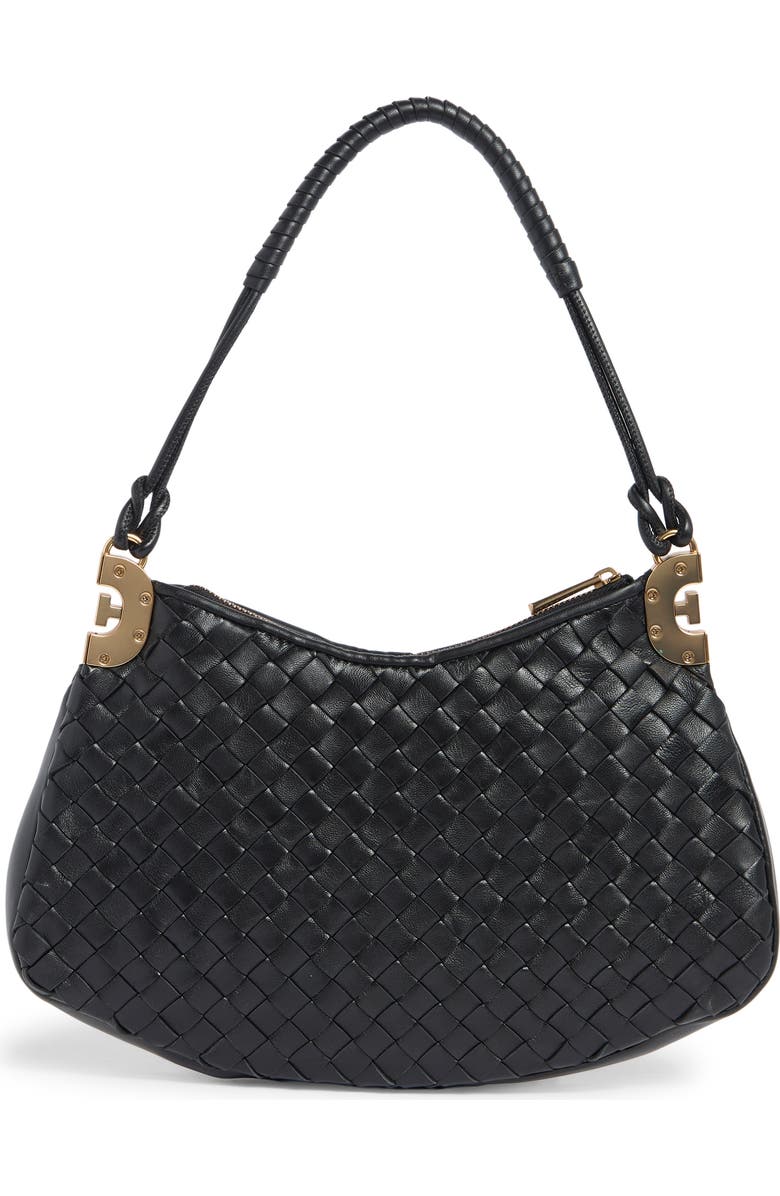 Sam Edelman Chrsty Woven Leather Shoulder Bag, Alternate, color,