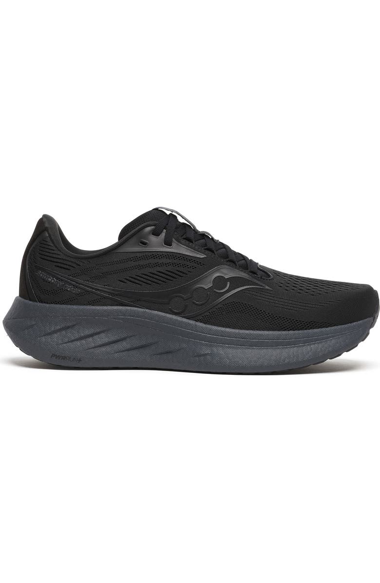 Saucony Ride 18 Running Shoe, Alternate, color, Black/ Shadow