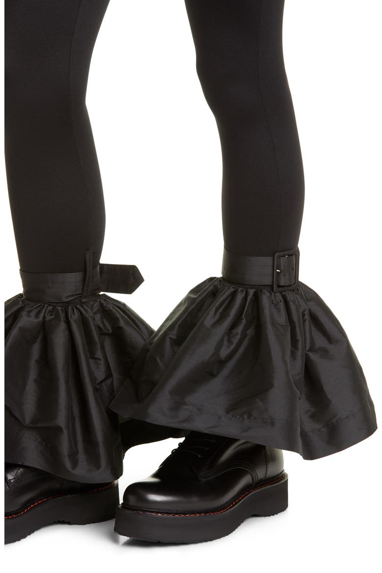 Bell Bottom Leggings, Alternate, color, BLACK
