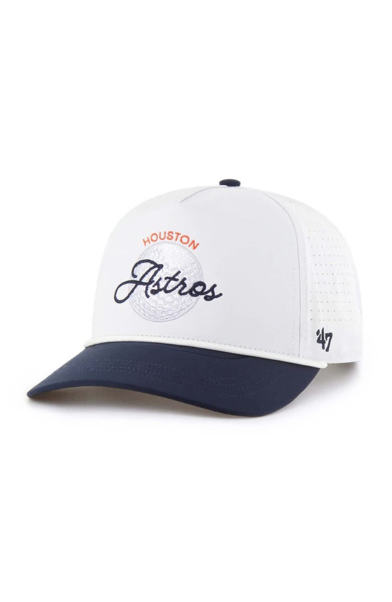 '47 Men's '47 White/Navy Houston Astros Gimmie Golf Hitch Rope Adjustable Hat, Alternate, color, White