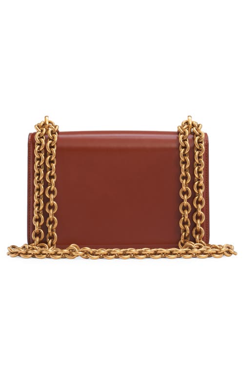 Valentino Small Vain Shoulder Bag In Wuc Dark Brandy