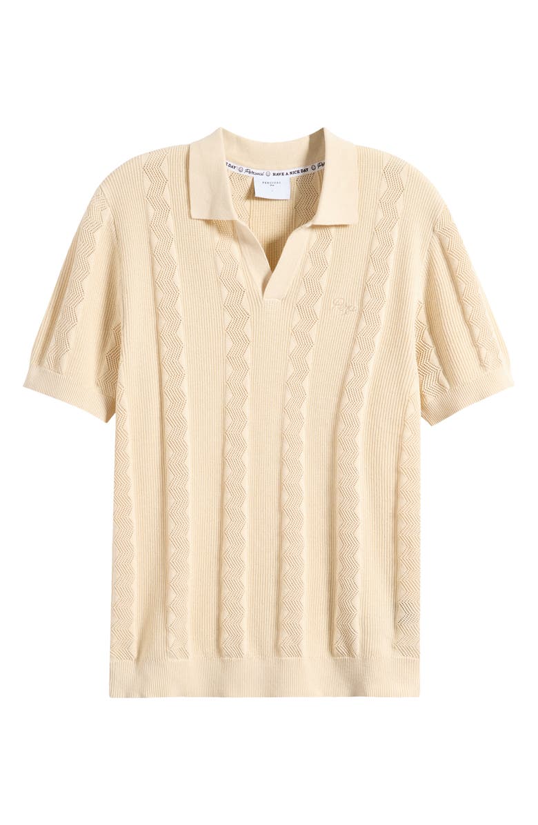 Percival Genoa Polo Sweater, Alternate, color, Ecru