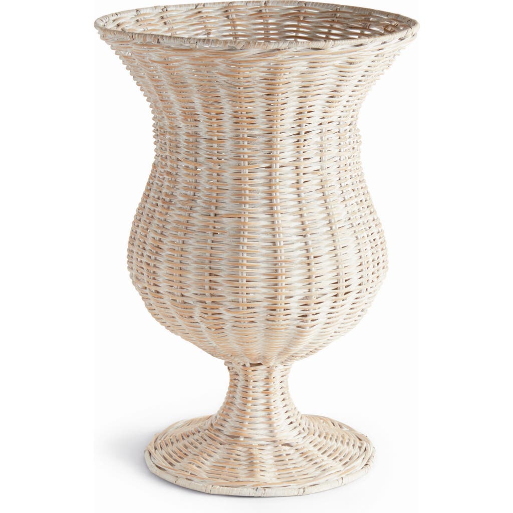 Napa Home & Garden Chesapeake Rattan Footed Urn Tall In Brown