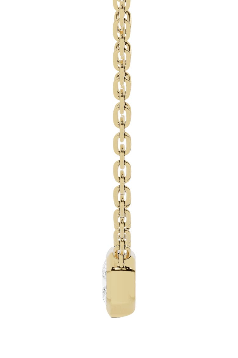 18K Gold Radiant Sol Lab Created Diamond Pendant Necklace (Nordstrom Exclusive), Alternate, color, D1.0CT - 18K YELLOW GOLD