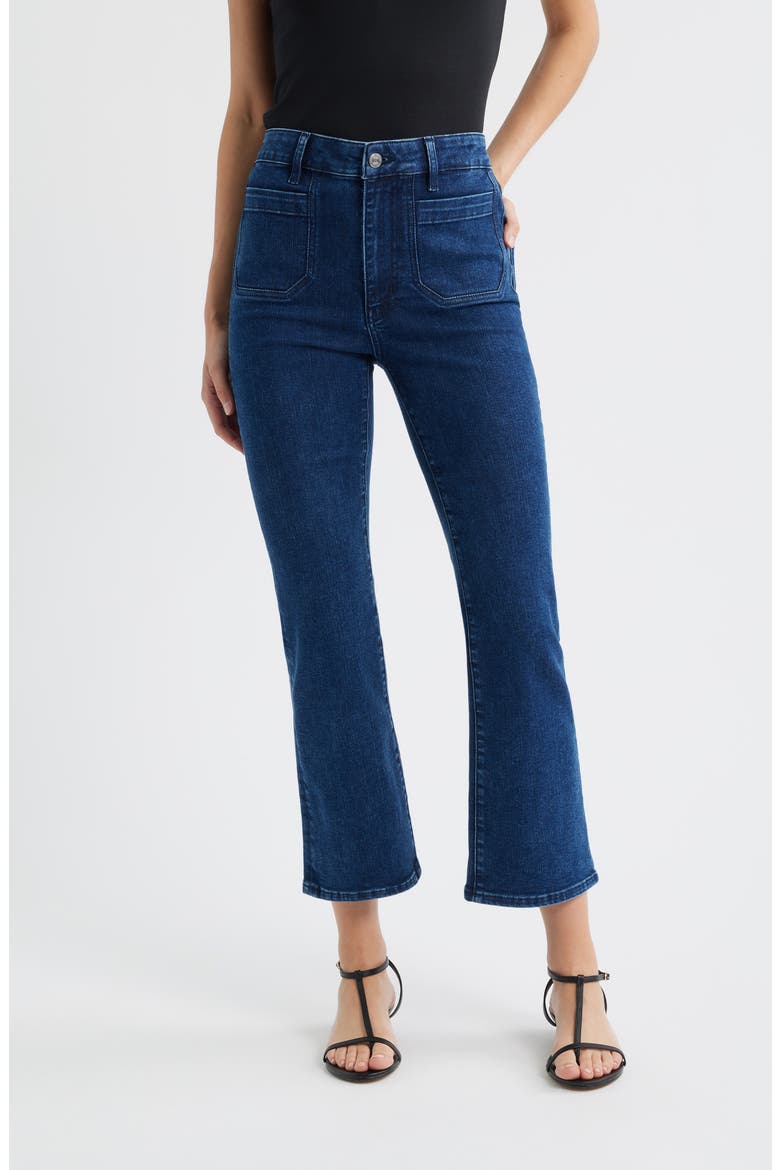 The Reboot Patch Pocket High Waist Ankle Bootcut Jeans, Main, color, JEST