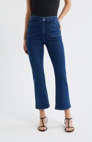 FRAME The Reboot Patch Pocket High Waist Ankle Bootcut Jeans