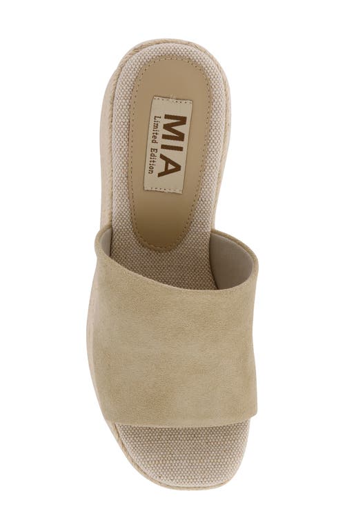 Mia Limited Edition Palma Espadrille Platform Wedge Sandal In Nude