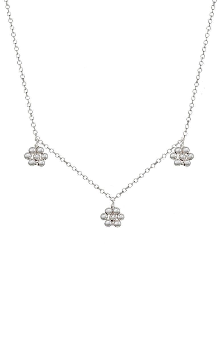 KOZAKH Flora Beaded Flower Station Necklace, Main, color, 