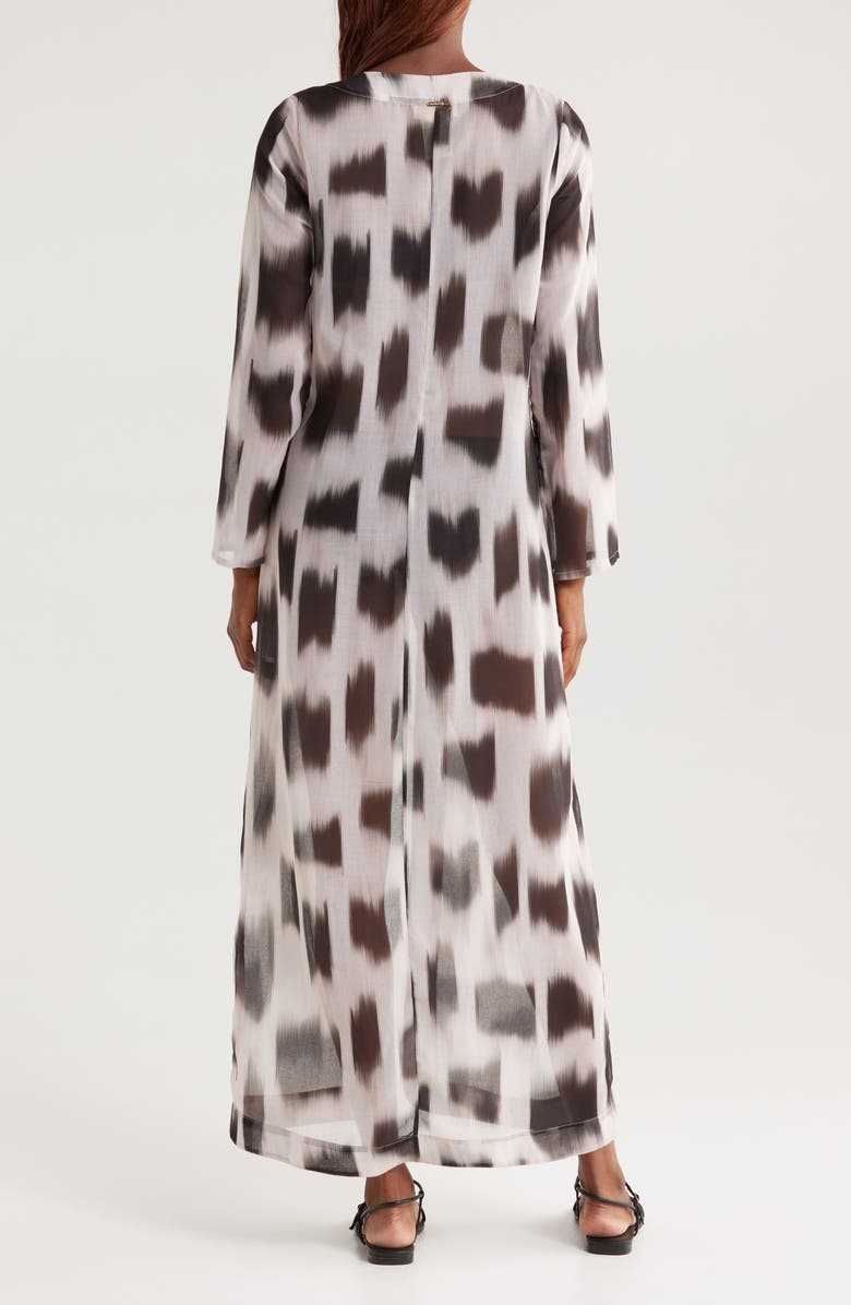 BOAMAR Madison Long Sleeve Cover-Up Maxi Dress, Alternate, color, Animal Raw