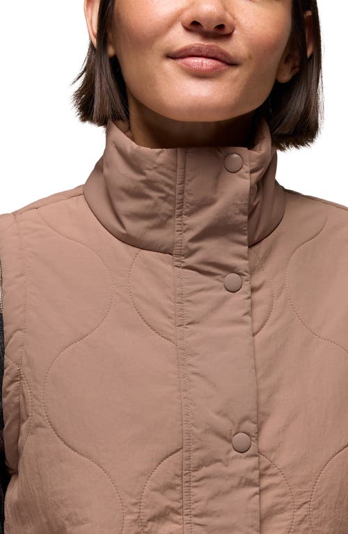 Prana Encinitas Quilted Vest In Brown