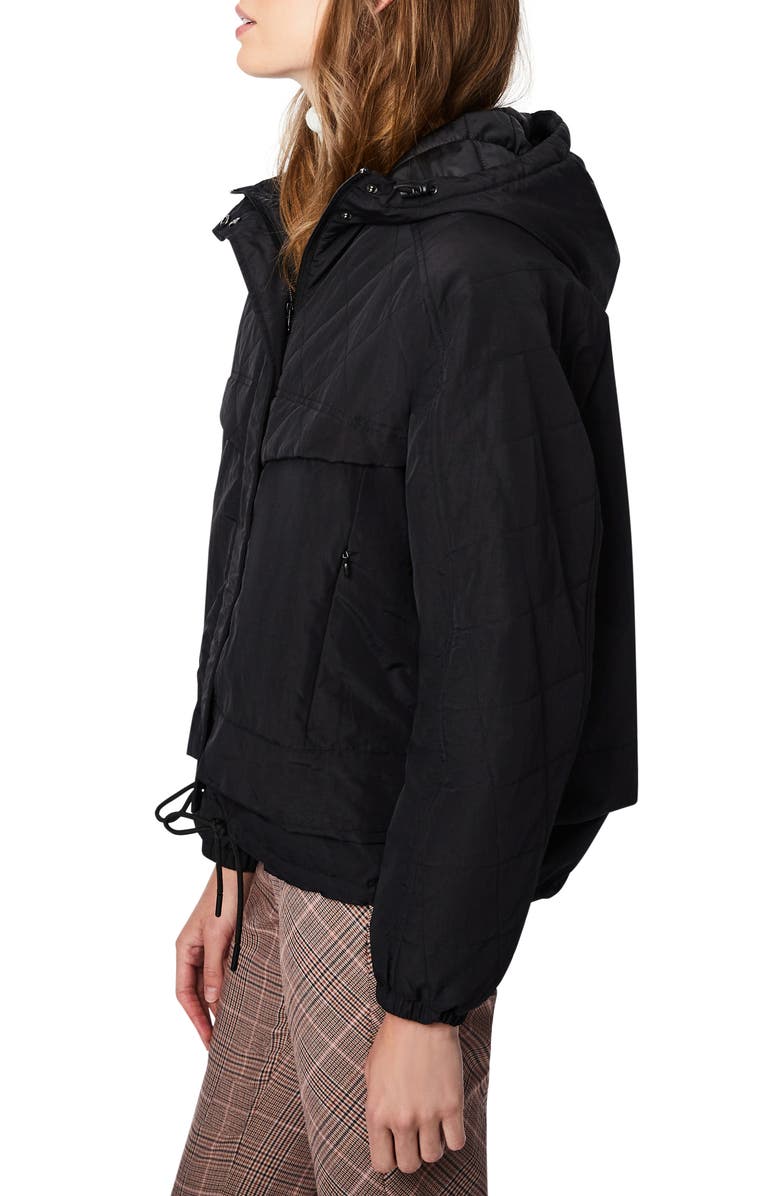 Bernardo Water Repellent Hooded Rain Jacket, Alternate, color,