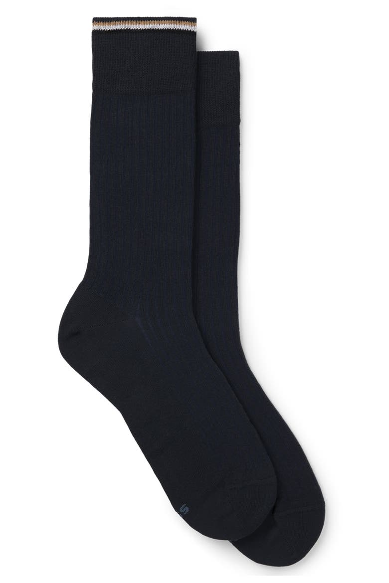 Assorted 2-Pack Crew Socks, Main, color, DARK BLUE