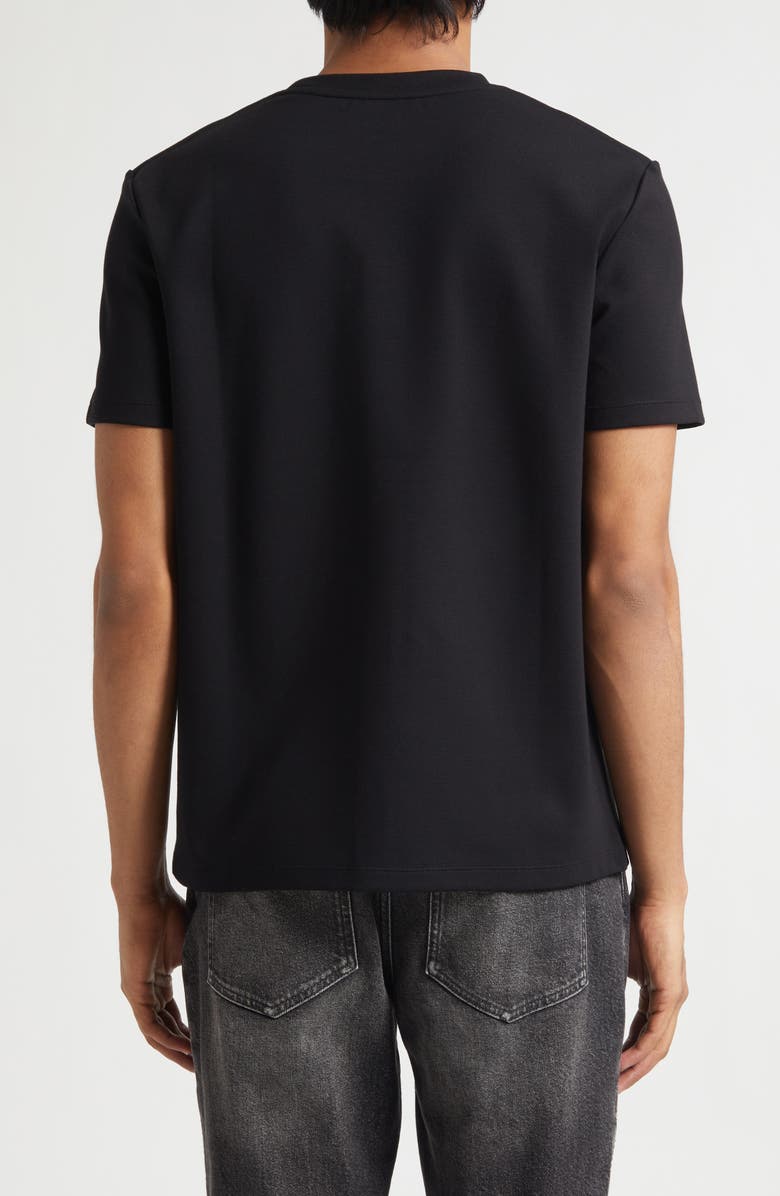 Balmain Embroidered PB Logo T-Shirt, Alternate, color, Black/ White