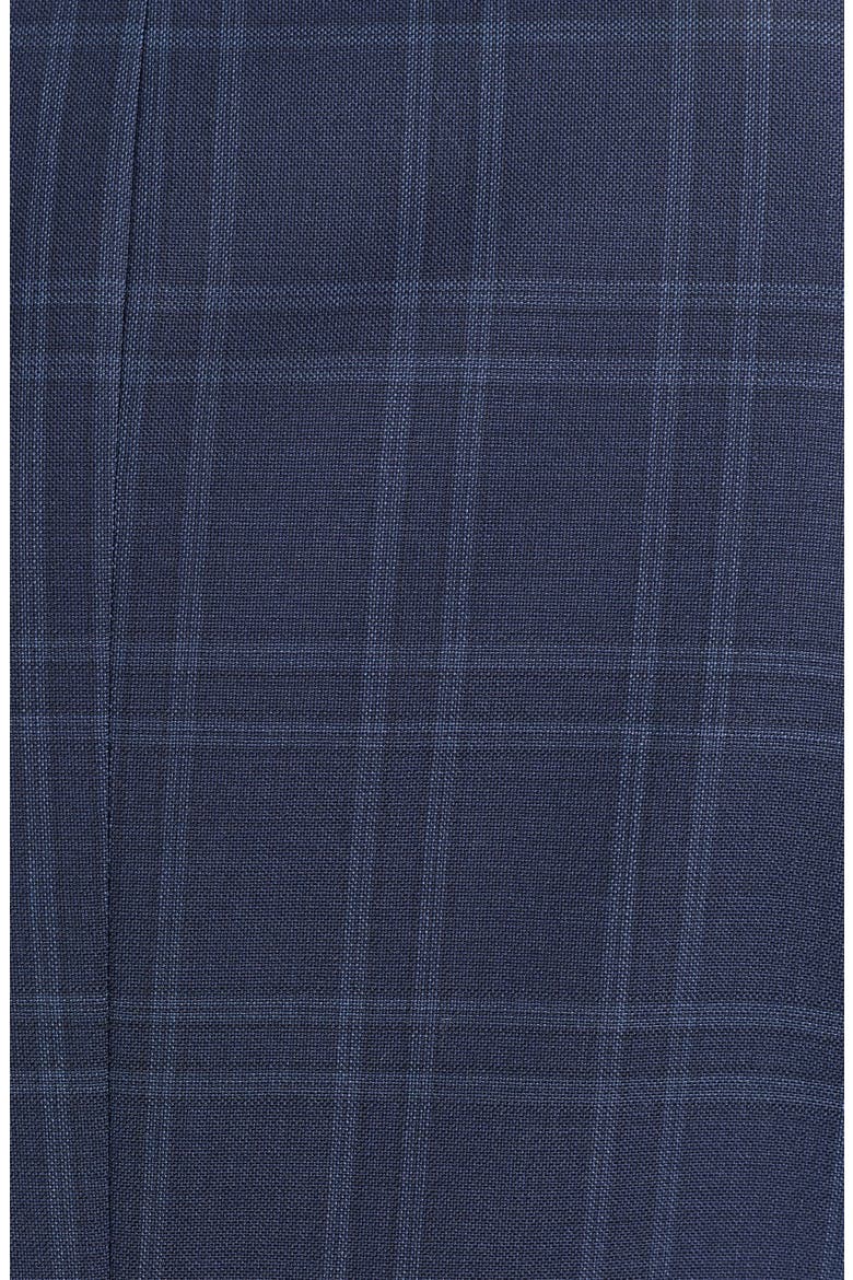 Navy Windowpane Plaid Wool Blend Suit, Alternate, color, NAVY