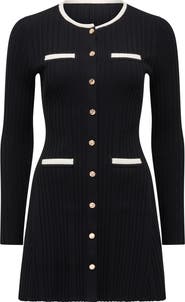 Ever New Brielle Long Sleeve Fit & Flare Minidress