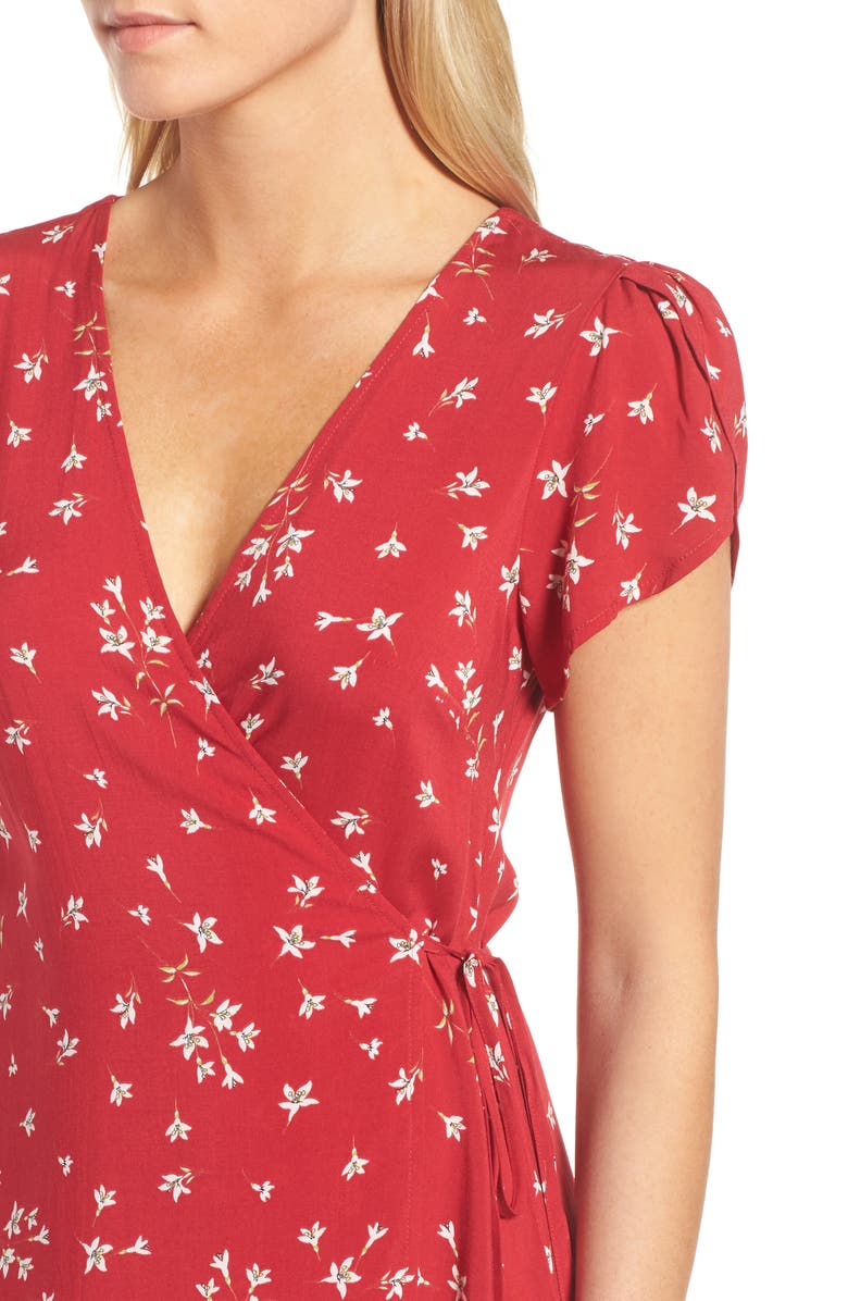 Velvet by Graham & Spencer Spring Floral Wrap Dress, Alternate, color, 