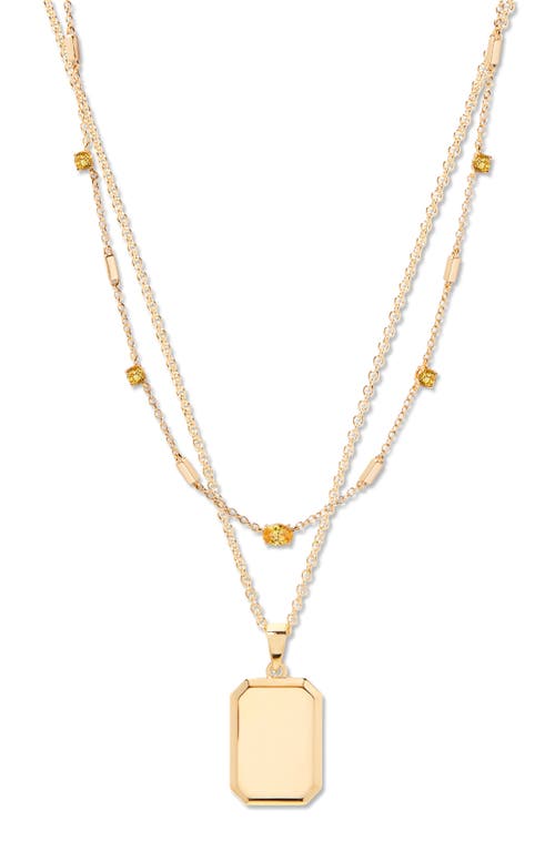 Brook & York Brook And York Willow Birthstone Layering Set In Gold November