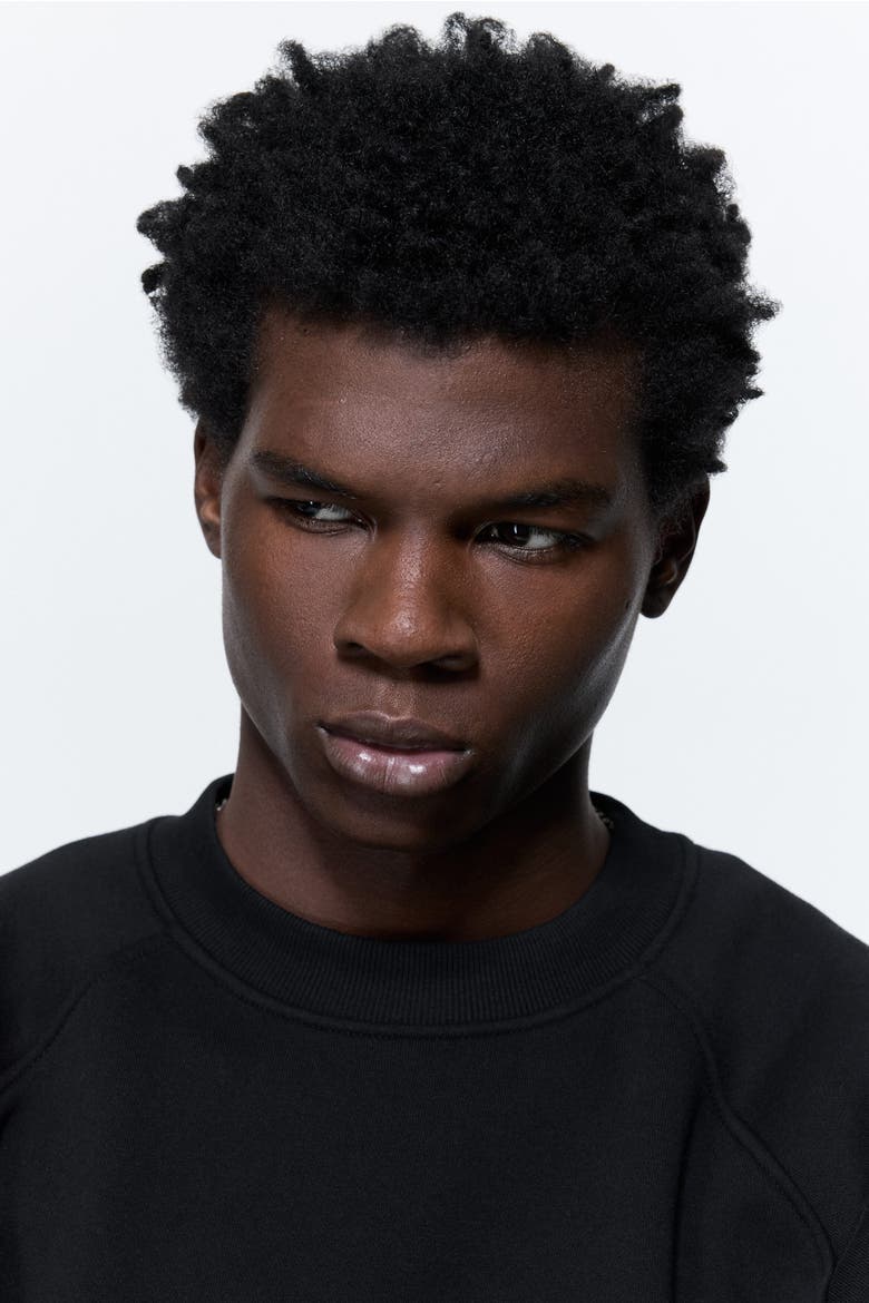 Oversized Sweatshirt, Alternate, color, Black