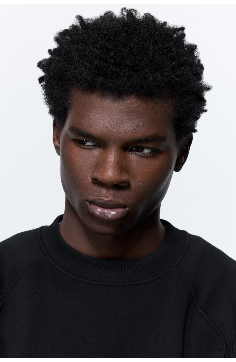 H&M Oversized Fit Sweatshirt, Alternate, color, Black