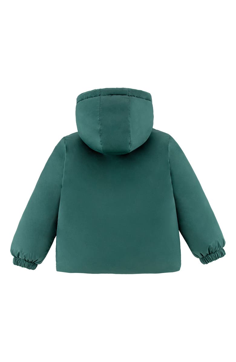 CALONIE Kids' Alex Reversible Down Hooded Puffer Jacket, Alternate, color, Olive