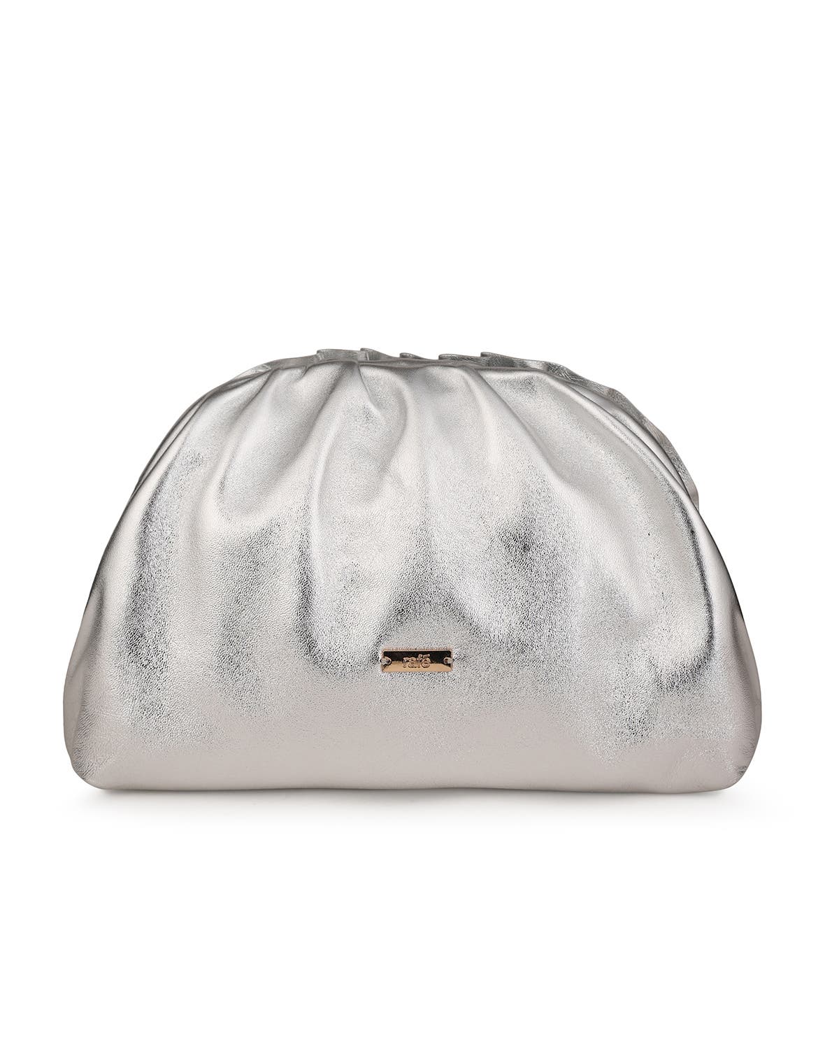 Rafe New York Aya Frame Clutch, Alternate, color, Silver