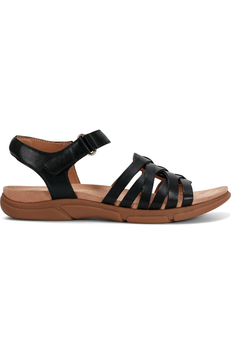 Easy Spirit Marlene Quarter Strap Sandal, Alternate, color, Black