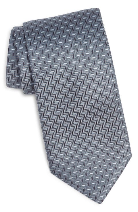 Geometric Silk Tie