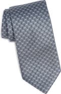 Canali Geometric Silk Tie