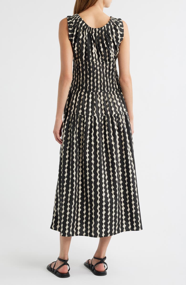 Rails Anastasia Shirred Sleeveless Maxi Dress, Alternate, color, Painted Noir