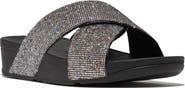FitFlop Lulu Glitterball Platform Wedge Slide Sandal