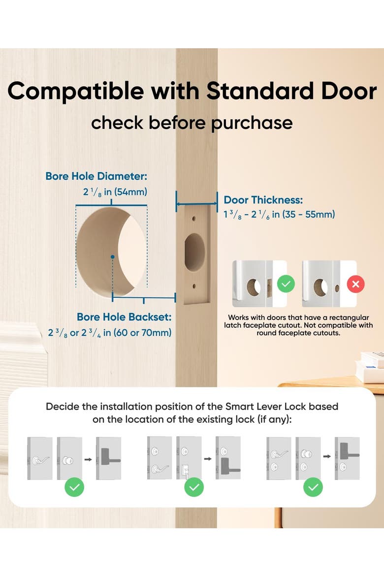 Smart Lock C30, Alternate, color, Black