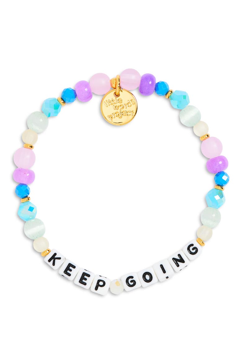 Keep Going Stretch Bracelet, Main, color, WHITE