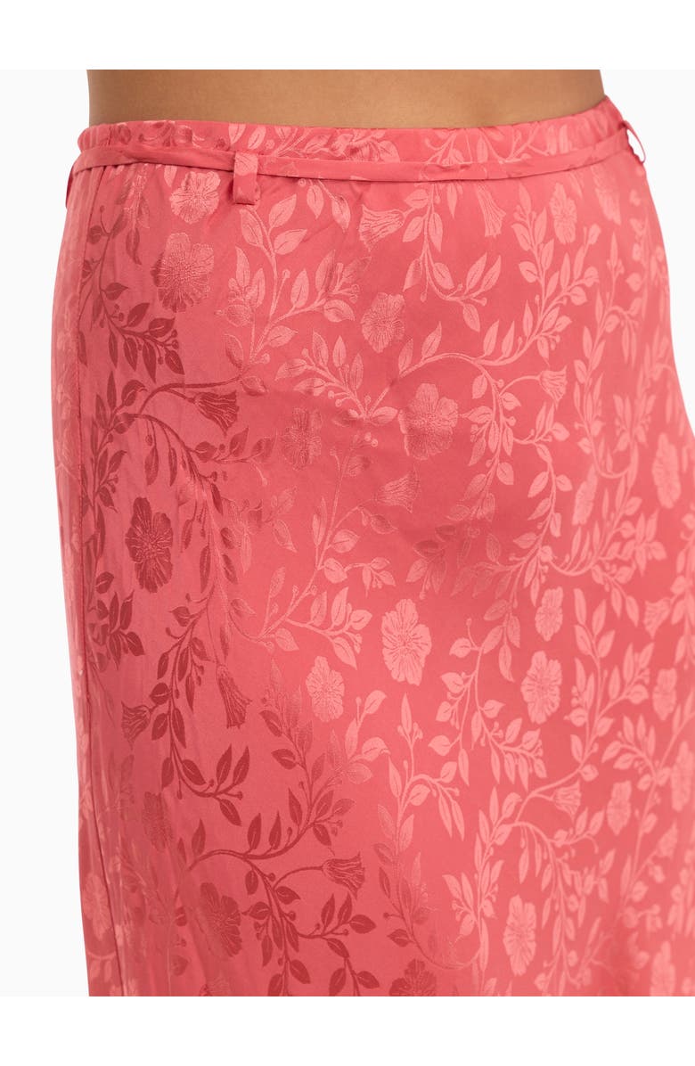 Rebecca Taylor Emery Jacquard Skirt, Alternate, color, Coral Blush