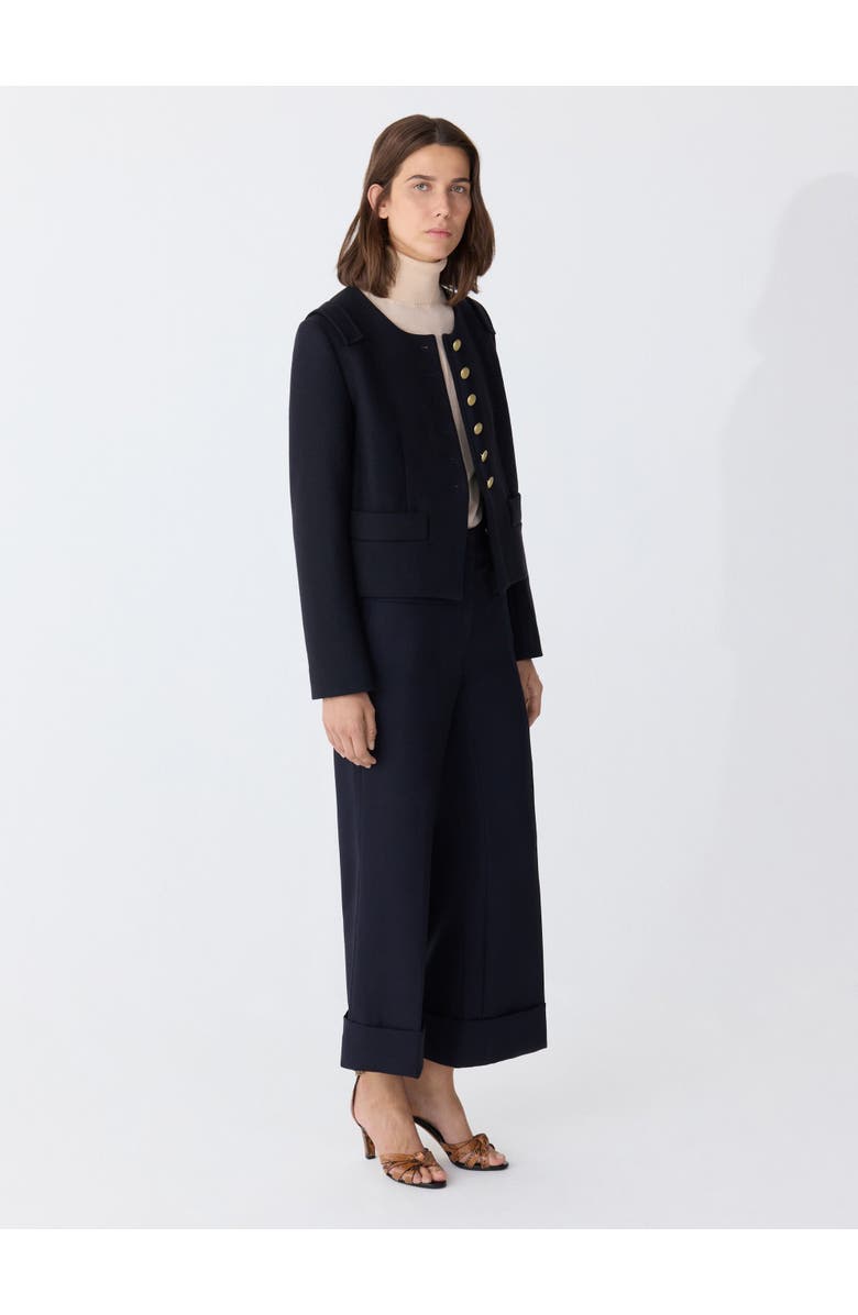 Callas Milano AUBREY Cropped Jacket, Alternate, color, Navy