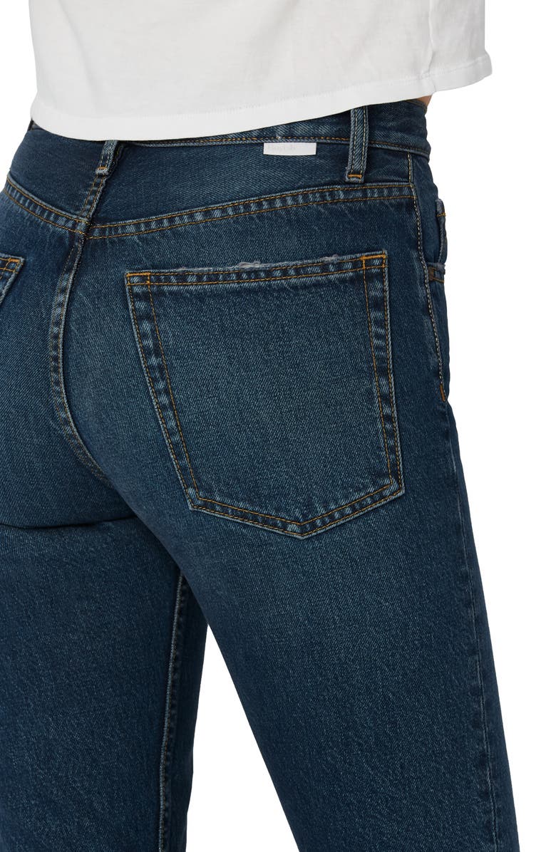 Boyish Jeans The Darcy High Waist Raw Hem Crop Flare Jeans, Alternate, color, 