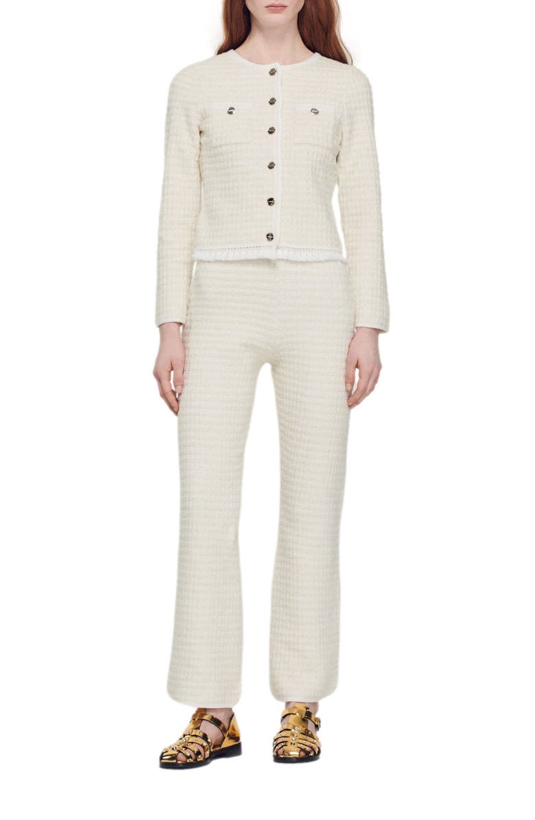 SANDRO Emilie Tweed Jacket, Alternate, color, 