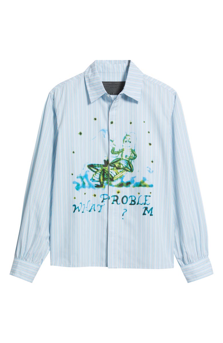 JUNGLES What Problem Button-Up Shirt, Main, color, Blue